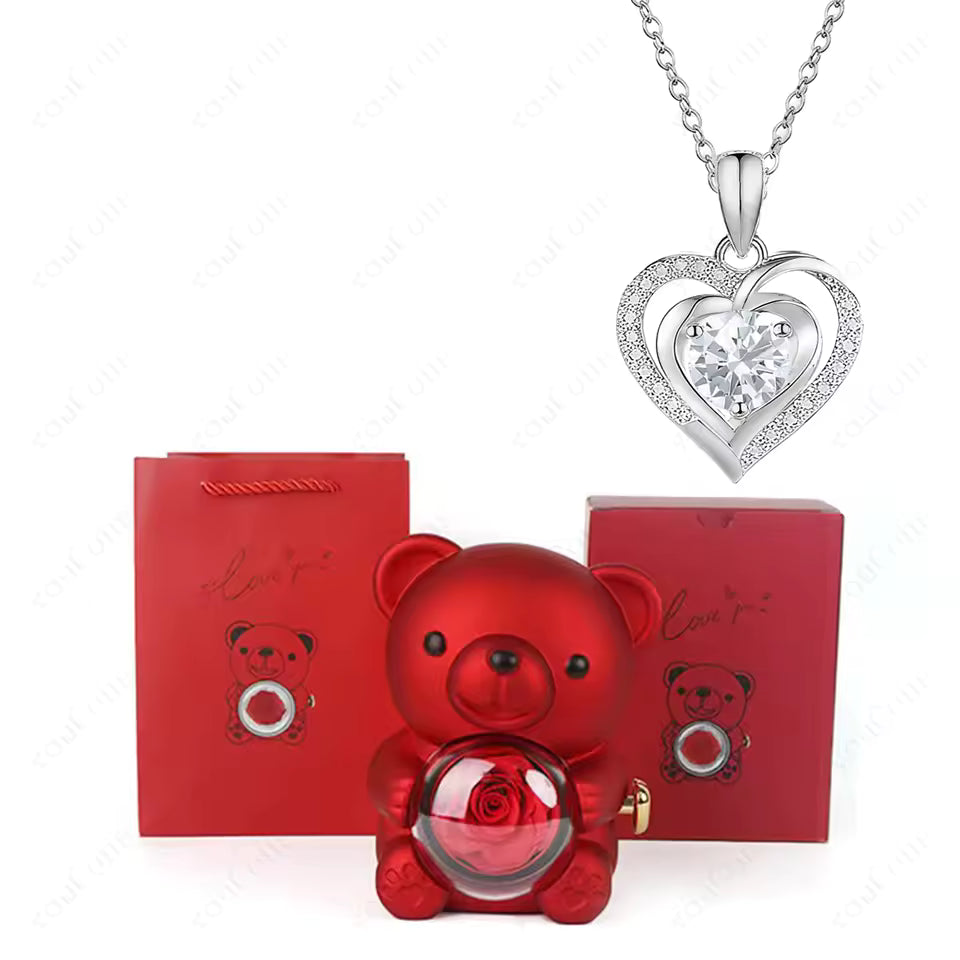 Love Surprise Teddy – Nalle med Dolt Halsband