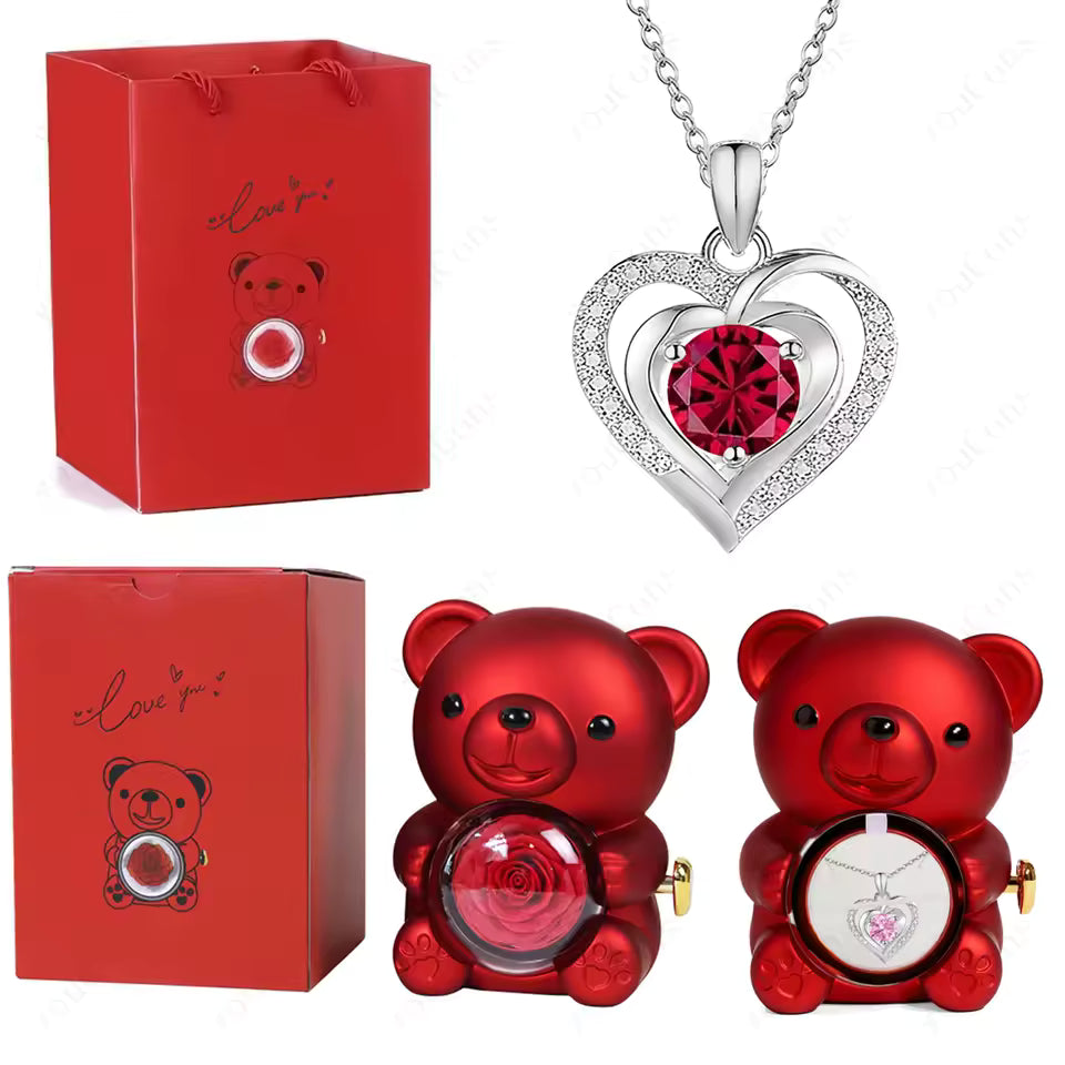 Love Surprise Teddy – Nalle med Dolt Halsband