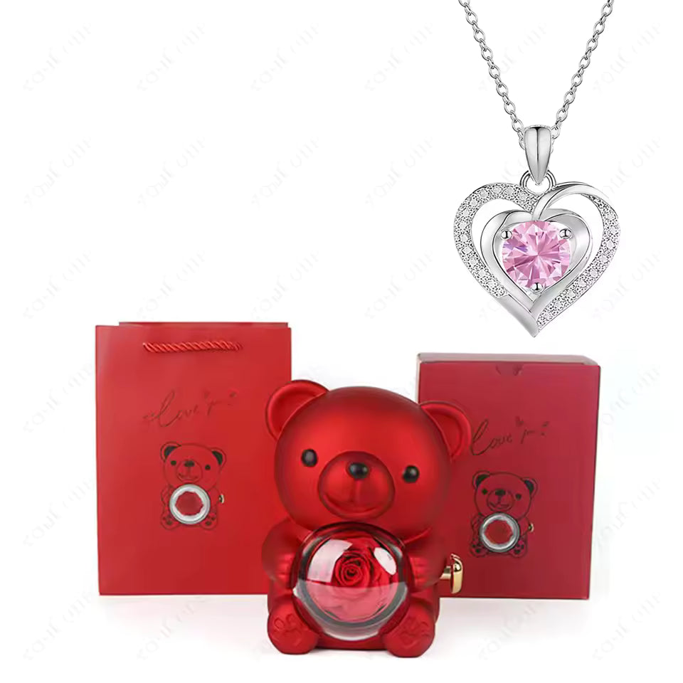 Love Surprise Teddy – Nalle med Dolt Halsband